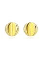 thumb Exquisite Yellow Geometric Shaped Stud Earrings 0