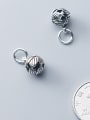 thumb 925 Sterling Silver With Antique Silver Plated Vintage  Hollow Flower Charms 2