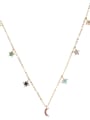 thumb Copper With Cubic Zirconia Fashion Star Beaded Necklaces 3