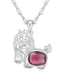 thumb Personalized Zodiac Horse austrian Crystal Alloy Necklace 2