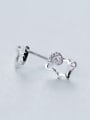 thumb Lovely Sheep Shaped S925 Silver Rhinestone Stud Earrings 0