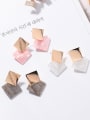 thumb Alloy With Gold Plated Trendy Geometric Acrylic Stud Earrings 2