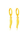 thumb Ethnic Style Chili Shaped Gold Plated Drop Earrings 0