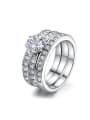 thumb Hot Selling Luxury Noble Wedding Ring with Zircons 0
