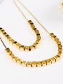 thumb Women Multi Layer Square Shaped Necklace 1