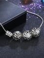 thumb Exquisite Silver Plated Heart Shaped Rhinestones Necklace 2