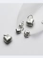 thumb 925 Sterling Silver With Silver Plated Trendy Heart Charms 3