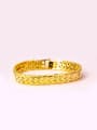 thumb Copper Alloy 24K Gold Plated Simple Ethnic Bracelet 0