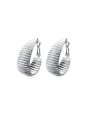 thumb Delicate Platinum Plated Round Shaped Earrings 0
