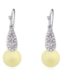 thumb Personalized Imitation Pearls Tiny Crystals Alloy Earrings 2