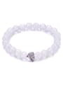 thumb Fashion Natural White Crystal Beads Bracelets 0