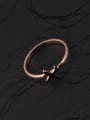 thumb Black Aircraft Titanium Rose Gold Plated Ring 1