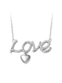 thumb 2018 S925 Silver Letter-shaped Necklace 0