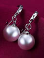 thumb Fashion White Imitation Pearl Copper Earrings 2