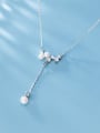 thumb 925 Sterling Silver With Platinum Plated Fashion Irregular Necklaces 0