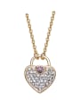 thumb Fashion Heart shaped Gold Plated Necklace 0