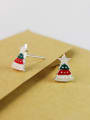 thumb Tiny Christmas Tree Stud Earrings 2