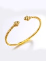 thumb Copper Alloy 24K Gold Plated Vintage style Opening Bangle 0