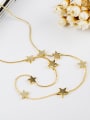 thumb Charming 18K Gold Plated Star Shaped Necklace 2