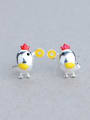 thumb Personalized Little Chick 925 Silver Stud Earrings 0