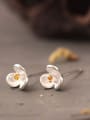 thumb Orchid S925 Silver stud Earring 1
