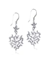 thumb Silver Plated Leaves-shape Fashion Drop Earrings 0