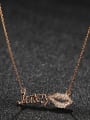 thumb 925 Sterling Silver With Gold Plated Cute Monogrammed  Lips Necklaces 0