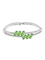 thumb Simple Two-band Marquise austrian Crystals Bracelet 1