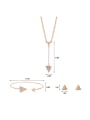 thumb Alloy Imitation-gold Plated Fashion Triangle-shaped Three Pieces Jewelry Set 3
