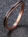 thumb Stainless Steel With Rose Gold Plated Fashion Irregular Band Rings 1