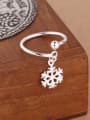 thumb Snowflake Opening Midi Ring 2