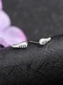 thumb Lovely Small Comb Silver Stud Earrings 1
