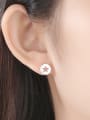 thumb 925 Sterling Silver With  Glossy Simplistic Stars moon asymmetry  Stud Earrings 2
