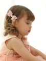 thumb Children's hair accessories: butterfly knot lychee stripe 3 pieces 3
