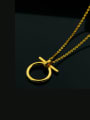 thumb Simple Fashion Geometric Shaped Titanium Necklace 0