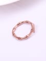 thumb Fashion Bamboo Light Opening Ring 0