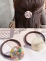 thumb Rubber Band With Cellulose Acetate Simple Round ShapedHair Ropes Hair Ropes 3