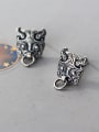 thumb 925 Sterling Silver With Antique Silver Plated  Zodiac Cattle Stud Earrings 0
