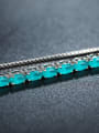 thumb Blue Oval Zircon Bracelet 1