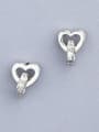 thumb Double Heart Shaped Zircon Earrings 0