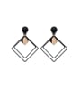 thumb Alloy With Smooth  Simplistic Geometric Stud Earrings 0