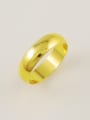 thumb Unisex 24K Gold Plated Geometric Shaped Copper Ring 0