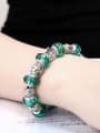 thumb Fashion Beads Green Glass Bracelet 1