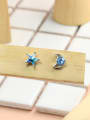thumb Tiny Austria Crystal Moon Star Stud Earrings 0