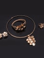 thumb 2018 Alloy Imitation-gold Plated Fashion Leaf-shaped Four Pieces Jewelry Set 1