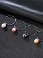 thumb Sterling silver freshwater pearls minimalist earrings 2