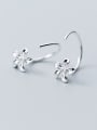 thumb Sterling silver fashion simple petal earrings 1