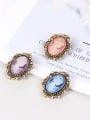 thumb Alloy With Antique Copper Plated Vintage Beauty Head Brooches 2