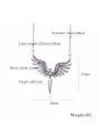 thumb Copper With White Gold Plated Fashion Angel wing Necklaces 2