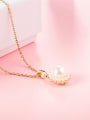 thumb Exquisite Flower Shaped Artificial Pearl Necklace 1